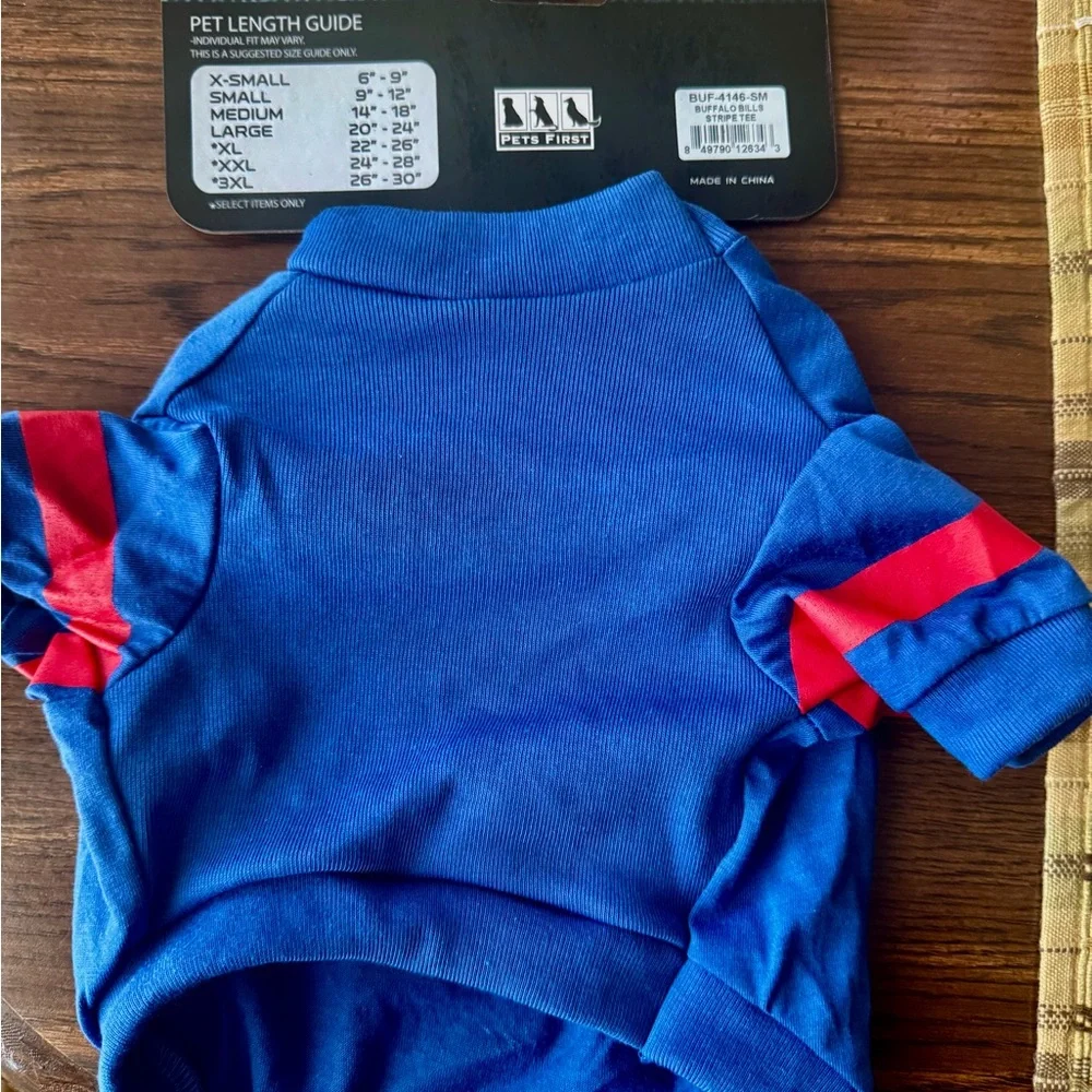 NEW Pets First Buffalo Bills Official NFL shirt for pets (dog). Size is Small. - Picture 7 of 7